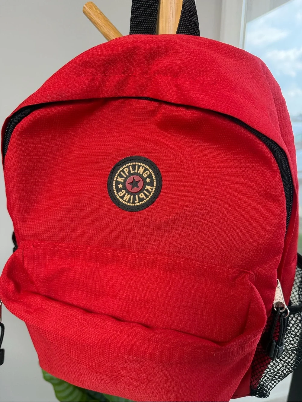 Kipling Red Daypack Backpack
